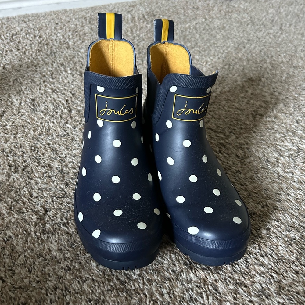 Joules polka dot Wellibob